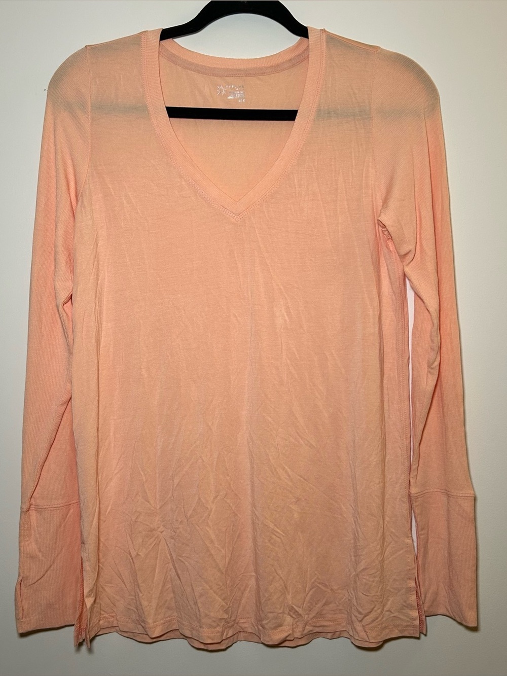 Aerie Offline V-Neck Long Sleeve Shirt Medium